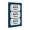 Stupell Industries Navy Bath Ticket Stubs Canvas, design by Lettered and Lined